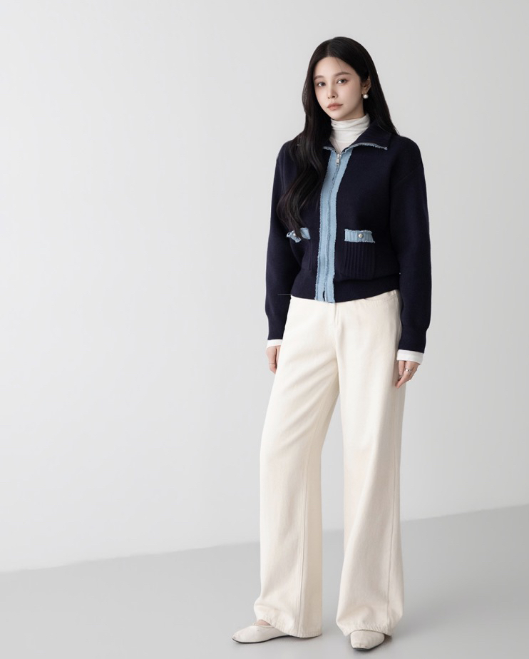 I BLLE韓國代購女裝新品時尚真品職業休閑26春夏夾克拉鏈I BLLE夾克