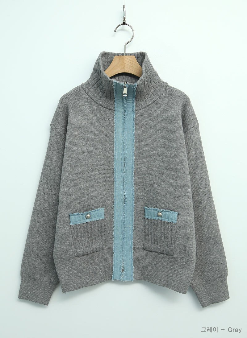 I BLLE韓國代購女裝新品時尚真品職業休閑26春夏夾克拉鏈I BLLE夾克圖色2