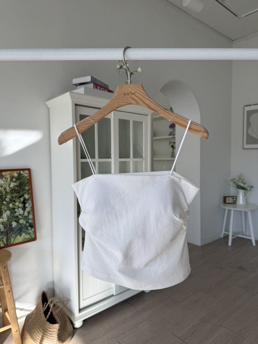 SOLAR東大門代購女裝新款時尚26春夏職業熱賣吊帶背心褶皺SOLAR吊帶/背心圖色1