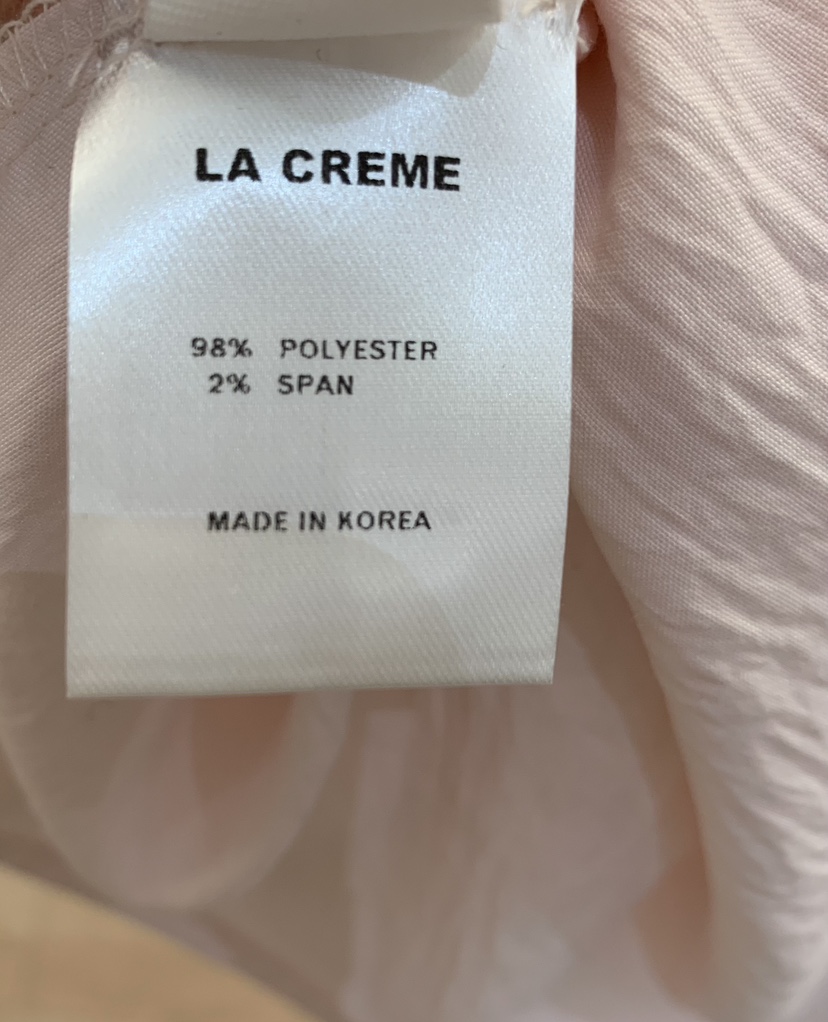 LA CREME東大門直郵女裝新品時尚推薦26春夏襯衫蕾絲衫褶皺LA CREME襯衫/蕾絲衫