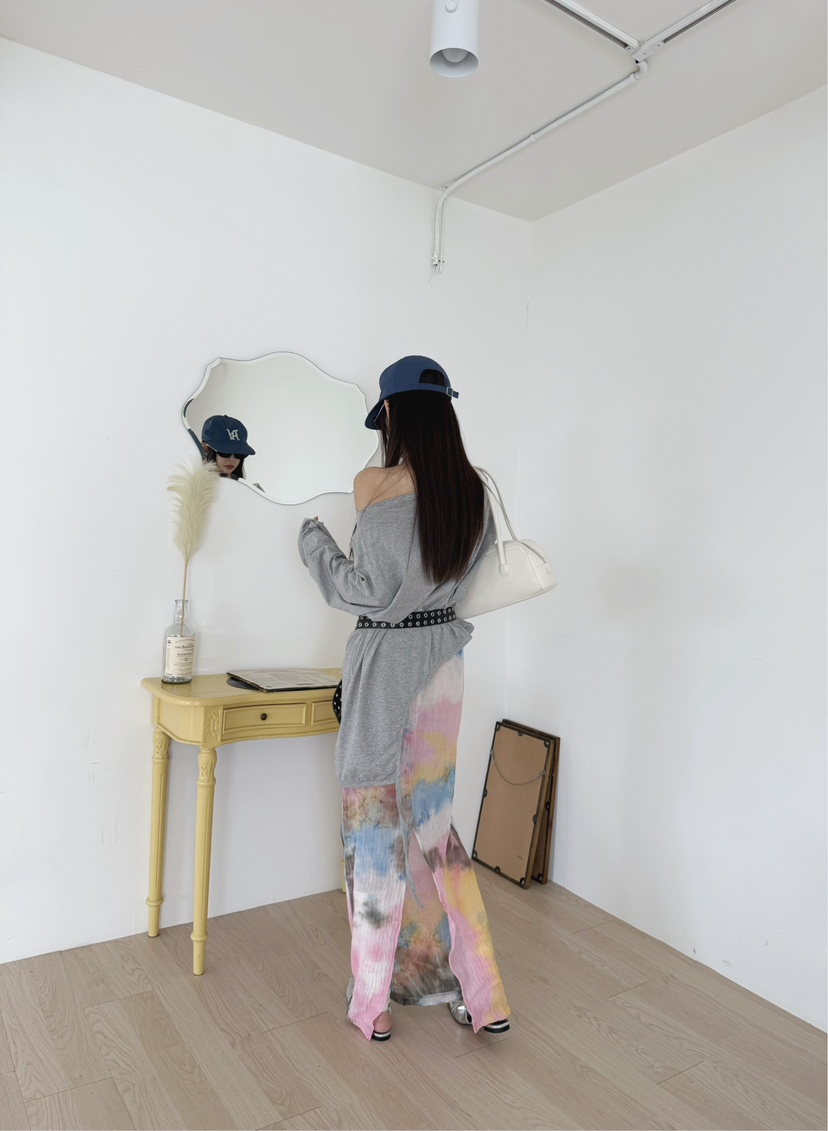 DENVER韓國代購女裝新品熱賣26春夏人氣推薦長袖T恤不含腰帶DENVER長袖T恤