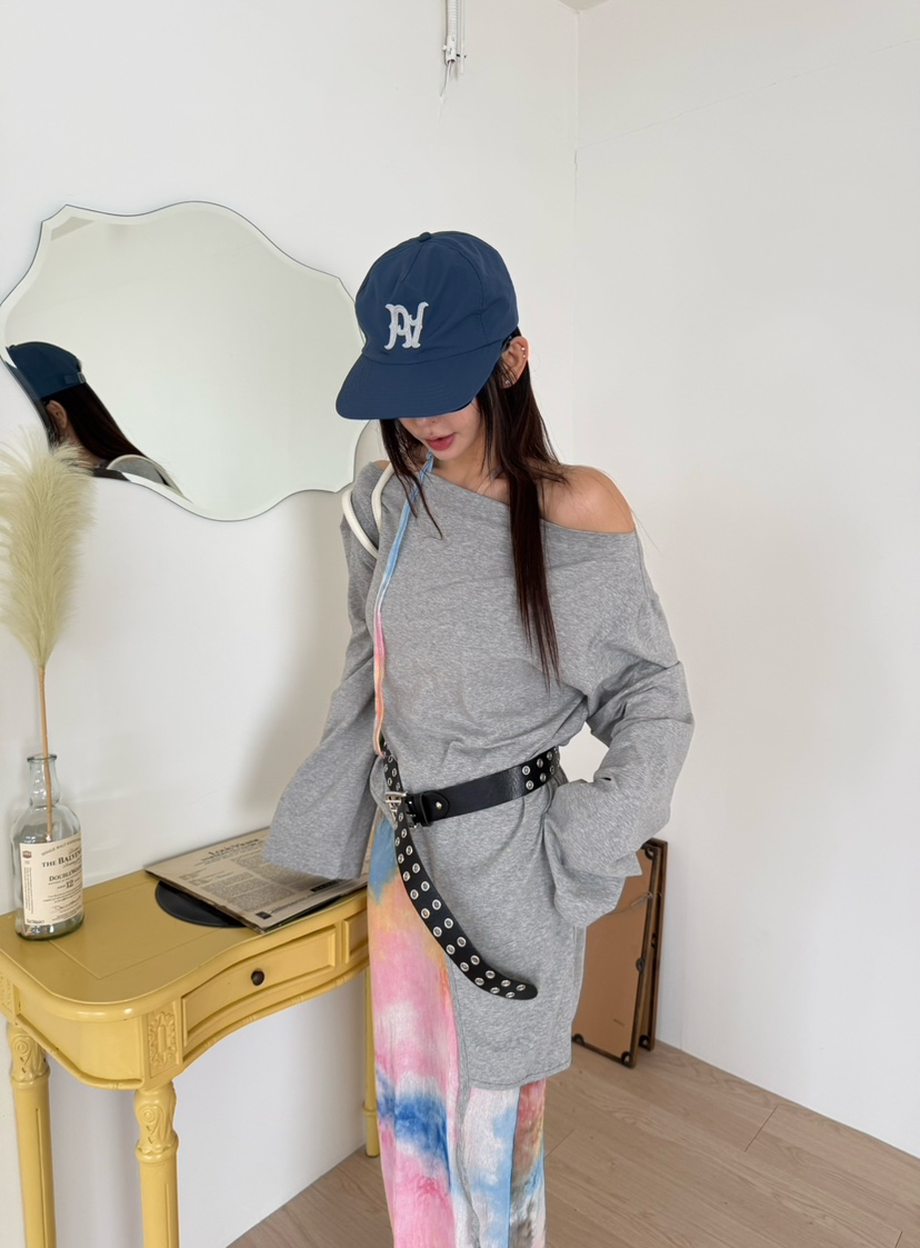 DENVER韓國代購女裝新品熱賣26春夏人氣推薦長袖T恤不含腰帶DENVER長袖T恤