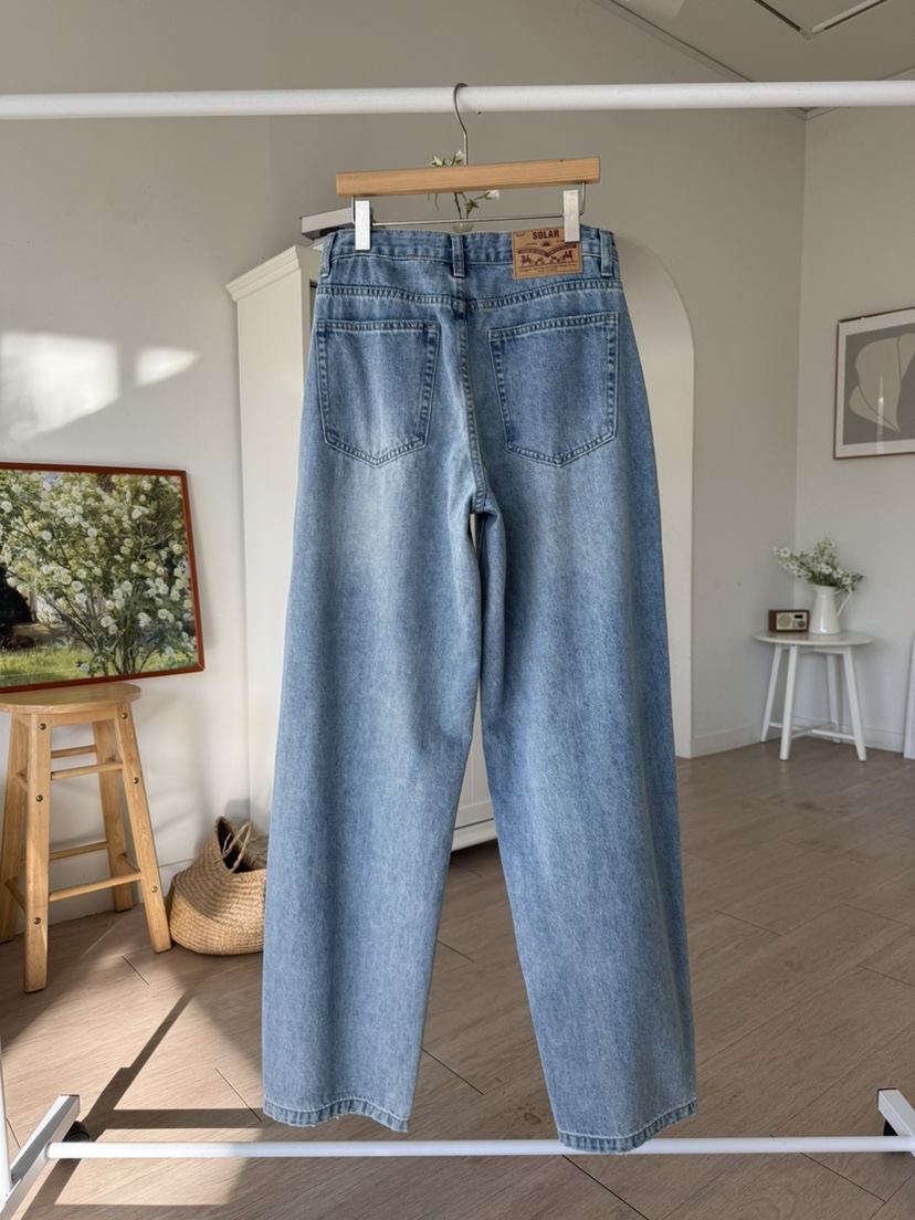 SOLAR韓國代購女士新款時尚推薦休閑真品熱賣職業人氣牛仔褲SOLAR牛仔褲