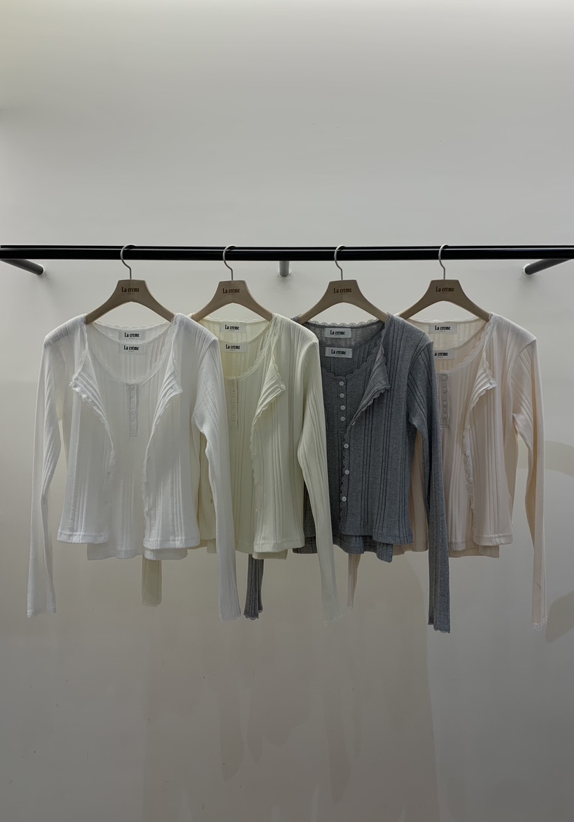 LA CREME韓國直郵女士新款熱賣職業休閑真品套裝套裝蕾絲LA CREME套裝