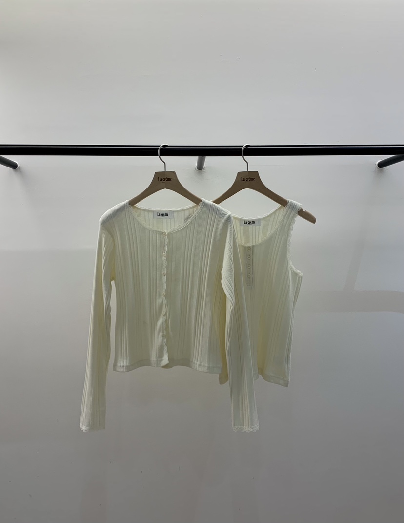 LA CREME韓國直郵女士新款熱賣職業休閑真品套裝套裝蕾絲LA CREME套裝圖色1