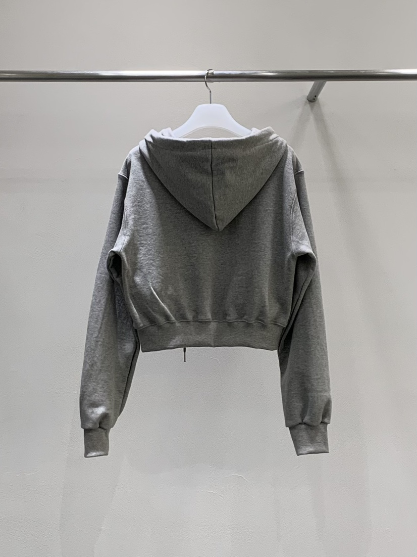 LOVE MOMENT東大門代購女士新品休閑衛衣連帽拉鏈衫荷葉邊LOVE MOMENT衛衣