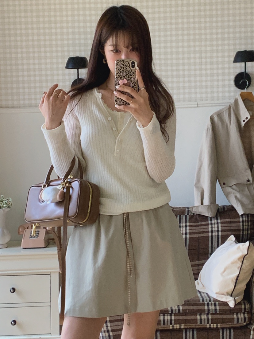 LA CREME東大門直郵女士新款職業真品推薦時尚針織衫羊駝LA CREME針織衫