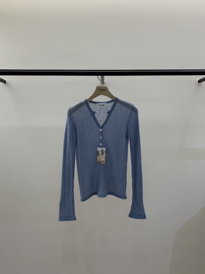 LA CREME東大門直郵女士新款職業真品推薦時尚針織衫羊駝LA CREME針織衫圖色2