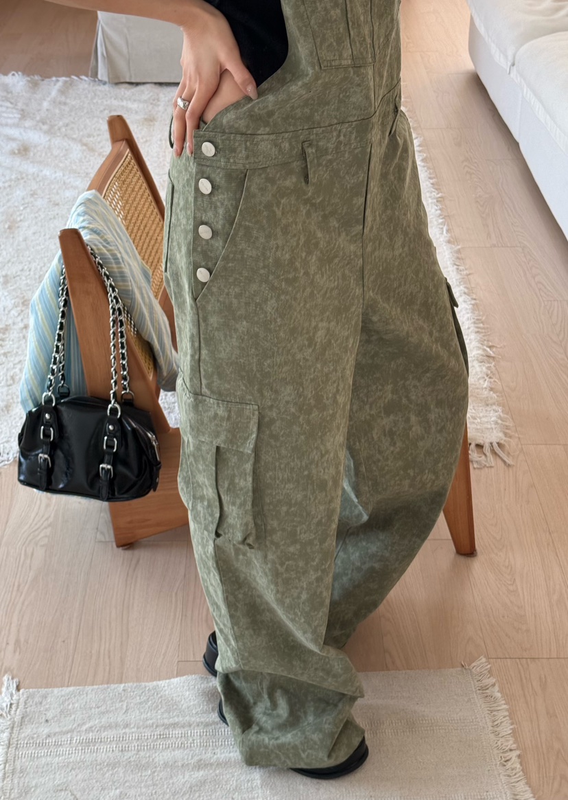 DENVER東大門代購女裝新品熱賣人氣26春夏職業推薦背帶褲DENVER背帶褲