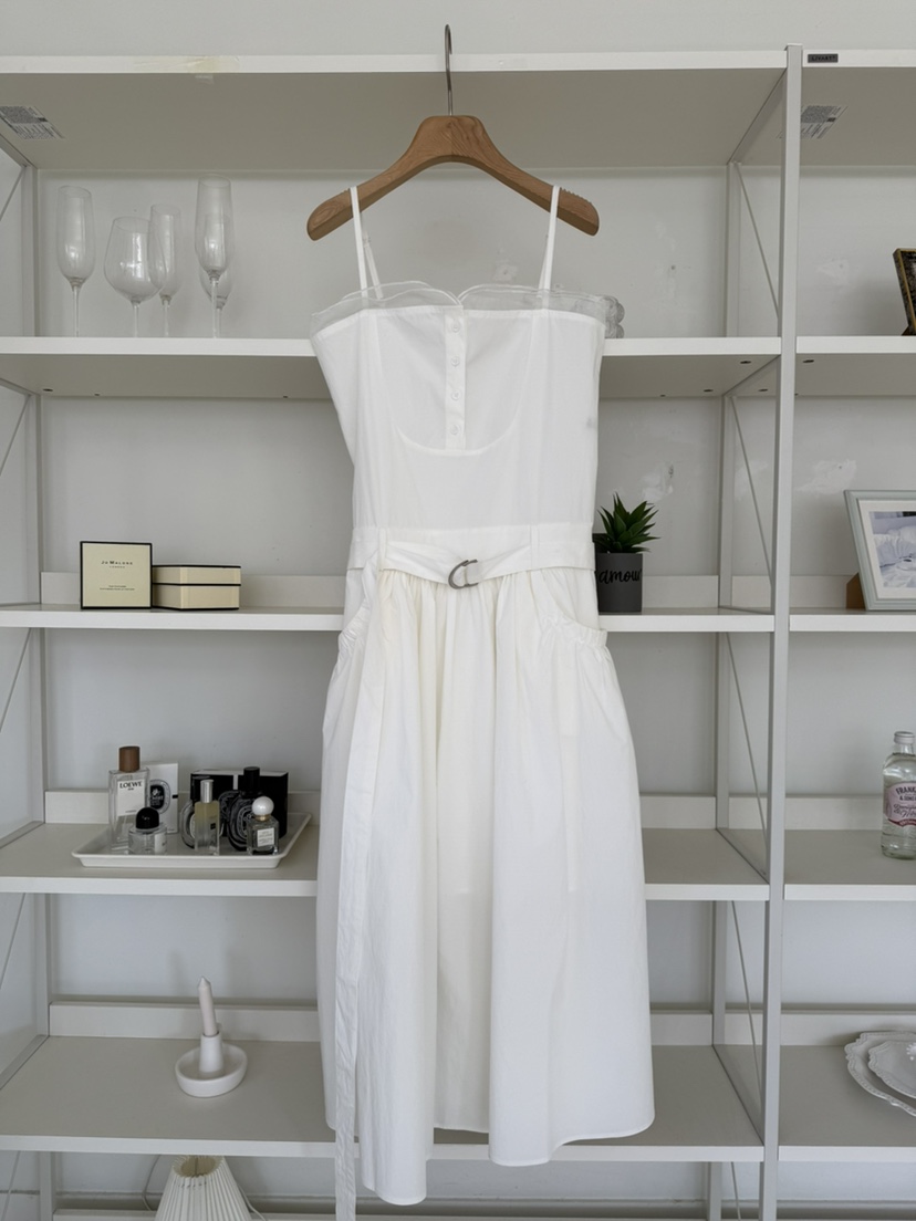 SOLAR東大門直郵女裝新款熱賣休閑真品26春夏連衣裙含腰帶SOLAR連衣裙圖色3