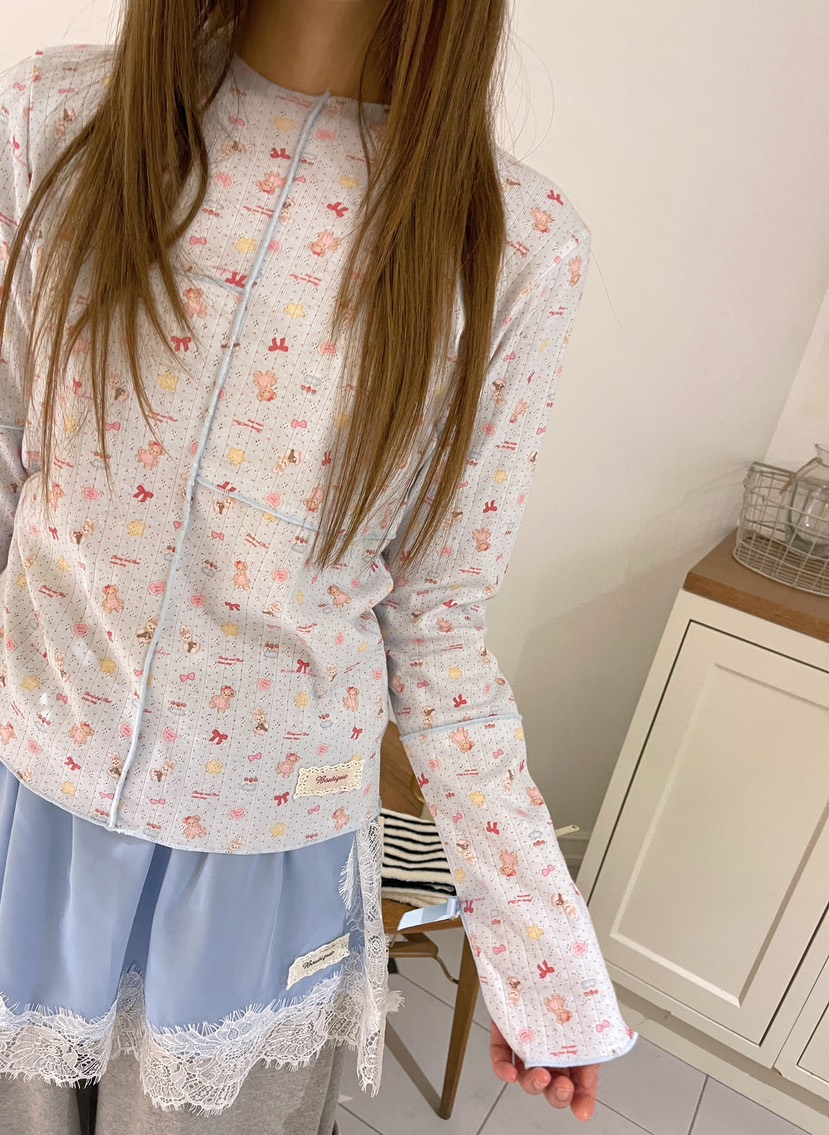 BOUTIQUE-L韓國代購女士新款職業熱賣真品時尚推薦長袖T恤BOUTIQUE-L長袖T恤