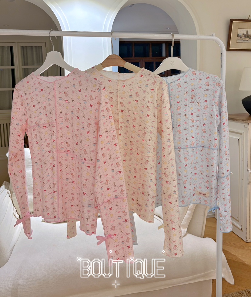 BOUTIQUE-L韓國代購女士新款職業熱賣真品時尚推薦長袖T恤BOUTIQUE-L長袖T恤