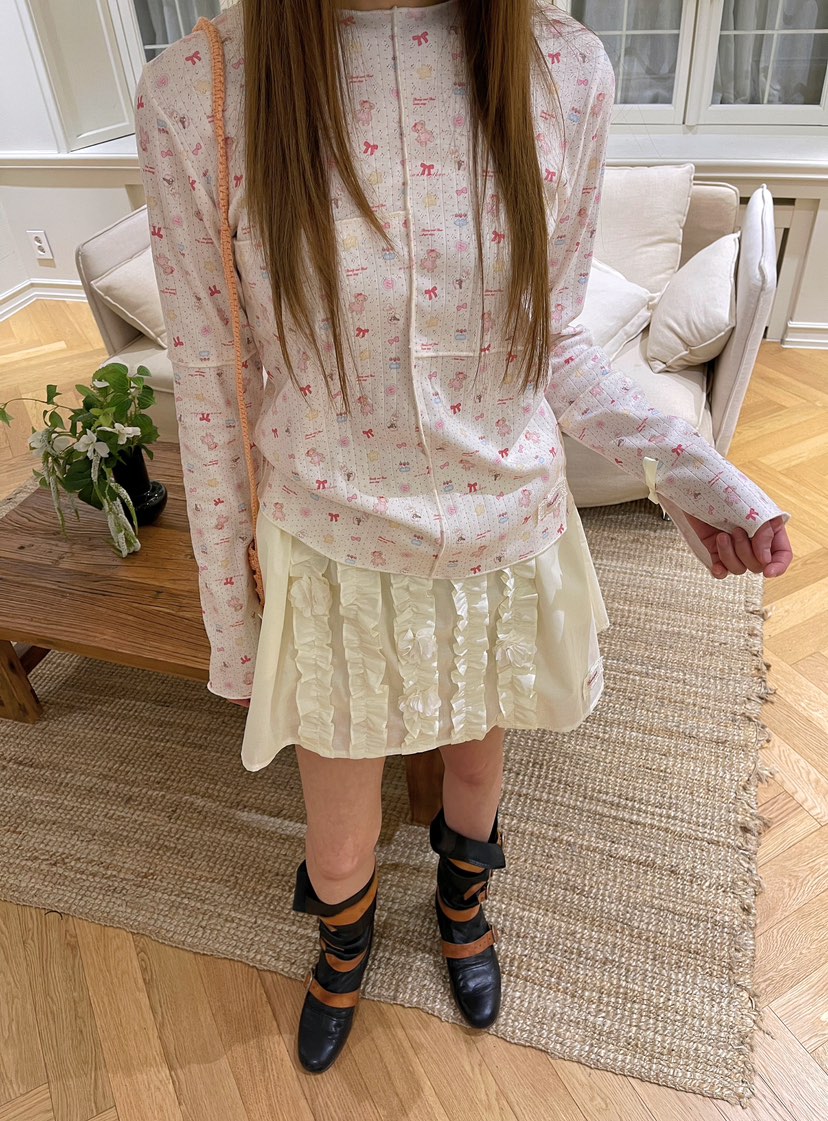 BOUTIQUE-L韓國代購女士新款職業熱賣真品時尚推薦長袖T恤BOUTIQUE-L長袖T恤