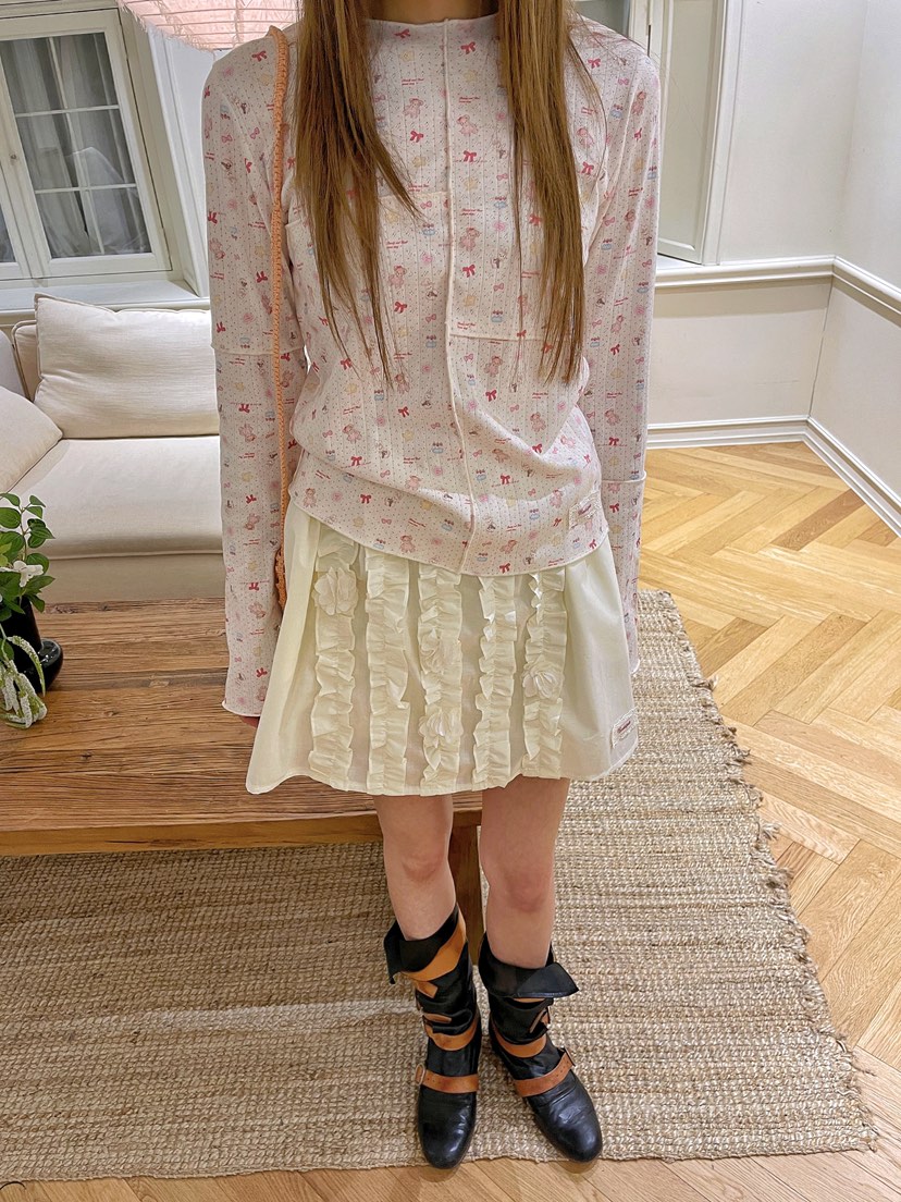 BOUTIQUE-L韓國代購女士新款職業熱賣真品時尚推薦長袖T恤BOUTIQUE-L長袖T恤圖色1