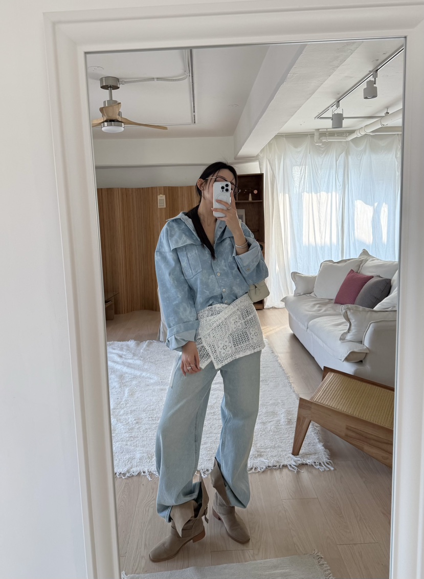 DENVER韓國代購女裝新品休閑職業推薦熱賣26春夏襯衫蕾絲衫DENVER襯衫/蕾絲衫