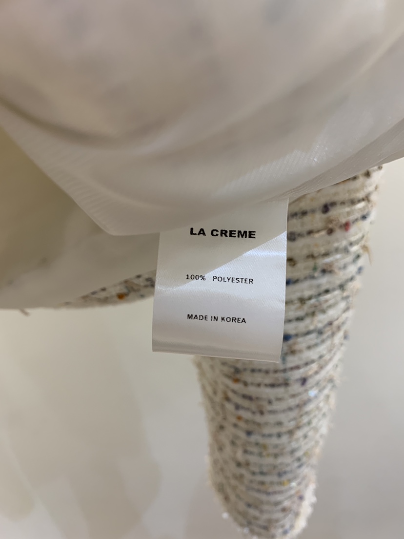 LA CREME東大門實拍女裝新款熱賣時尚職業真品夾克粗花呢LA CREME夾克