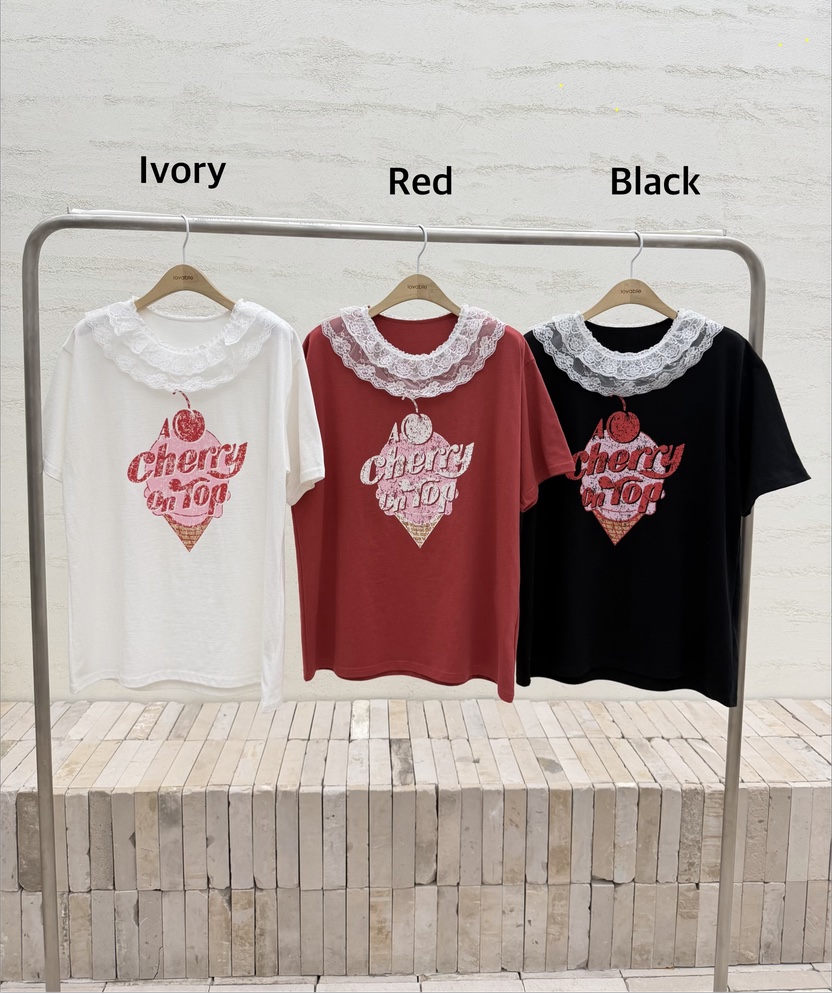 LOVABLE東大門直郵女裝新品休閑熱賣職業26春夏時尚真品T恤LOVABLET恤