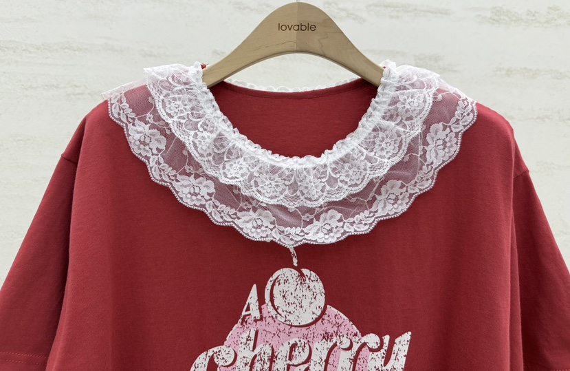 LOVABLE東大門直郵女裝新品休閑熱賣職業26春夏時尚真品T恤LOVABLET恤