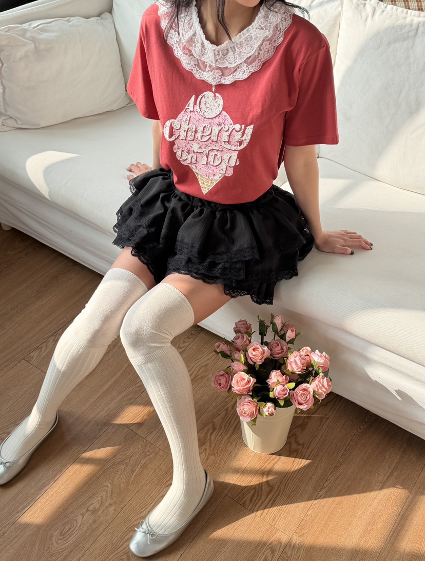 LOVABLE東大門直郵女裝新品休閑熱賣職業26春夏時尚真品T恤LOVABLET恤