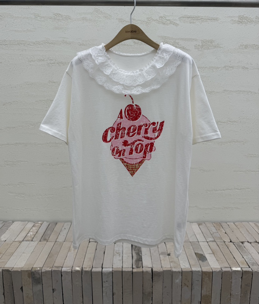 LOVABLE東大門直郵女裝新品休閑熱賣職業26春夏時尚真品T恤LOVABLET恤圖色1