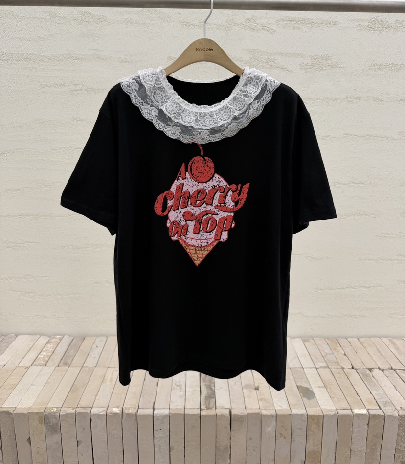 LOVABLE東大門直郵女裝新品休閑熱賣職業26春夏時尚真品T恤LOVABLET恤圖色3