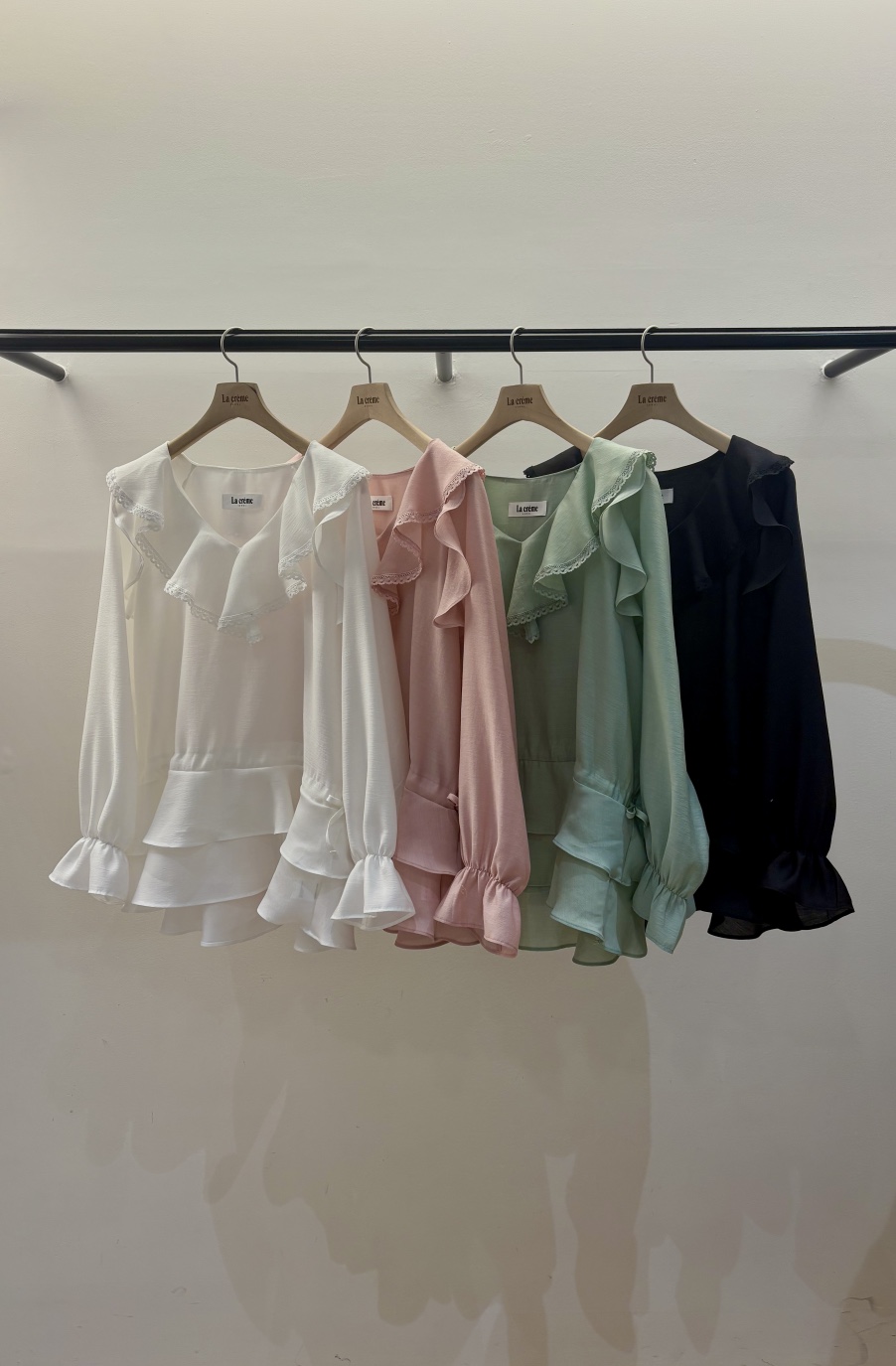 LA CREME東大門代購女士新款時尚人氣推薦職業襯衫蕾絲衫LA CREME襯衫/蕾絲衫