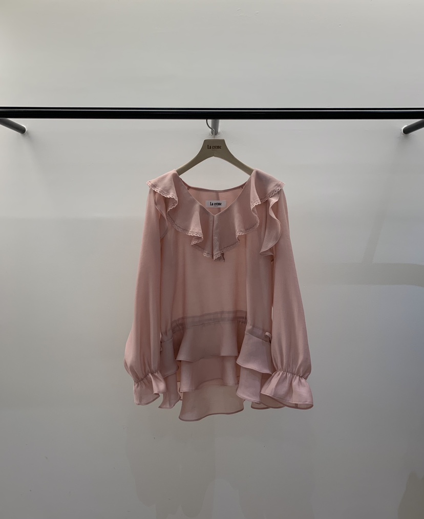 LA CREME東大門代購女士新款時尚人氣推薦職業襯衫蕾絲衫LA CREME襯衫/蕾絲衫圖色1