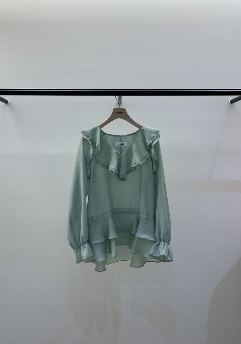 LA CREME東大門代購女士新款時尚人氣推薦職業襯衫蕾絲衫LA CREME襯衫/蕾絲衫圖色3