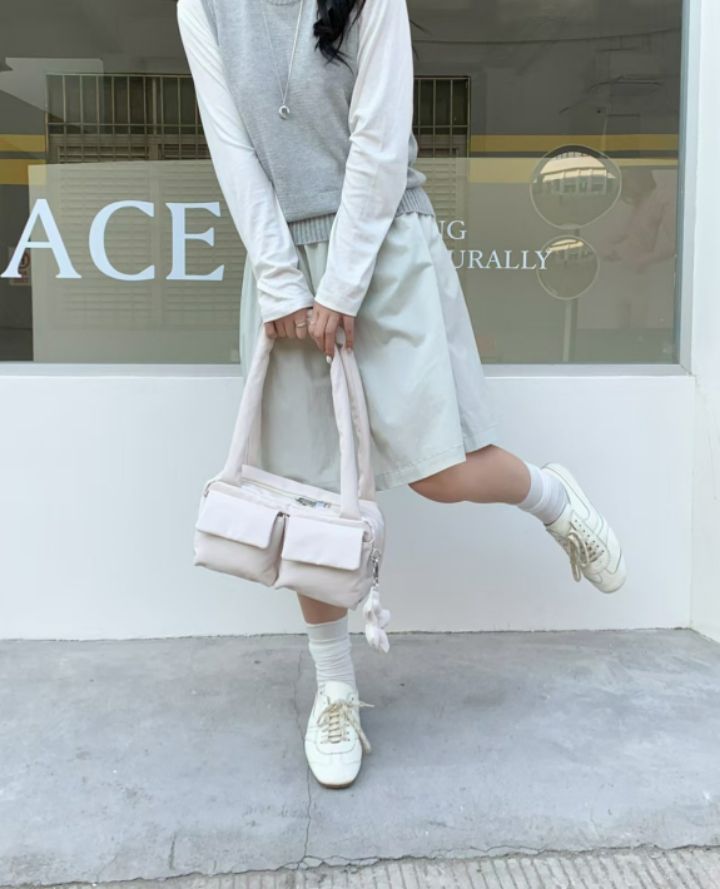 TROUVAILLE東大門代購女士新品26春夏熱賣人氣單肩斜跨包TROUVAILLE單肩/斜跨包圖色1