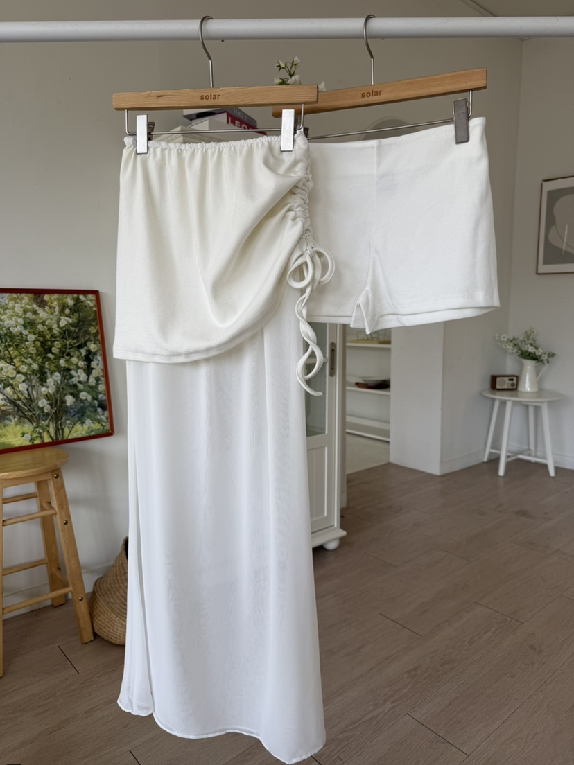 SOLAR東大門實拍女士新品休閑時尚推薦職業熱賣套裝雪紡褶皺SOLAR套裝圖色1