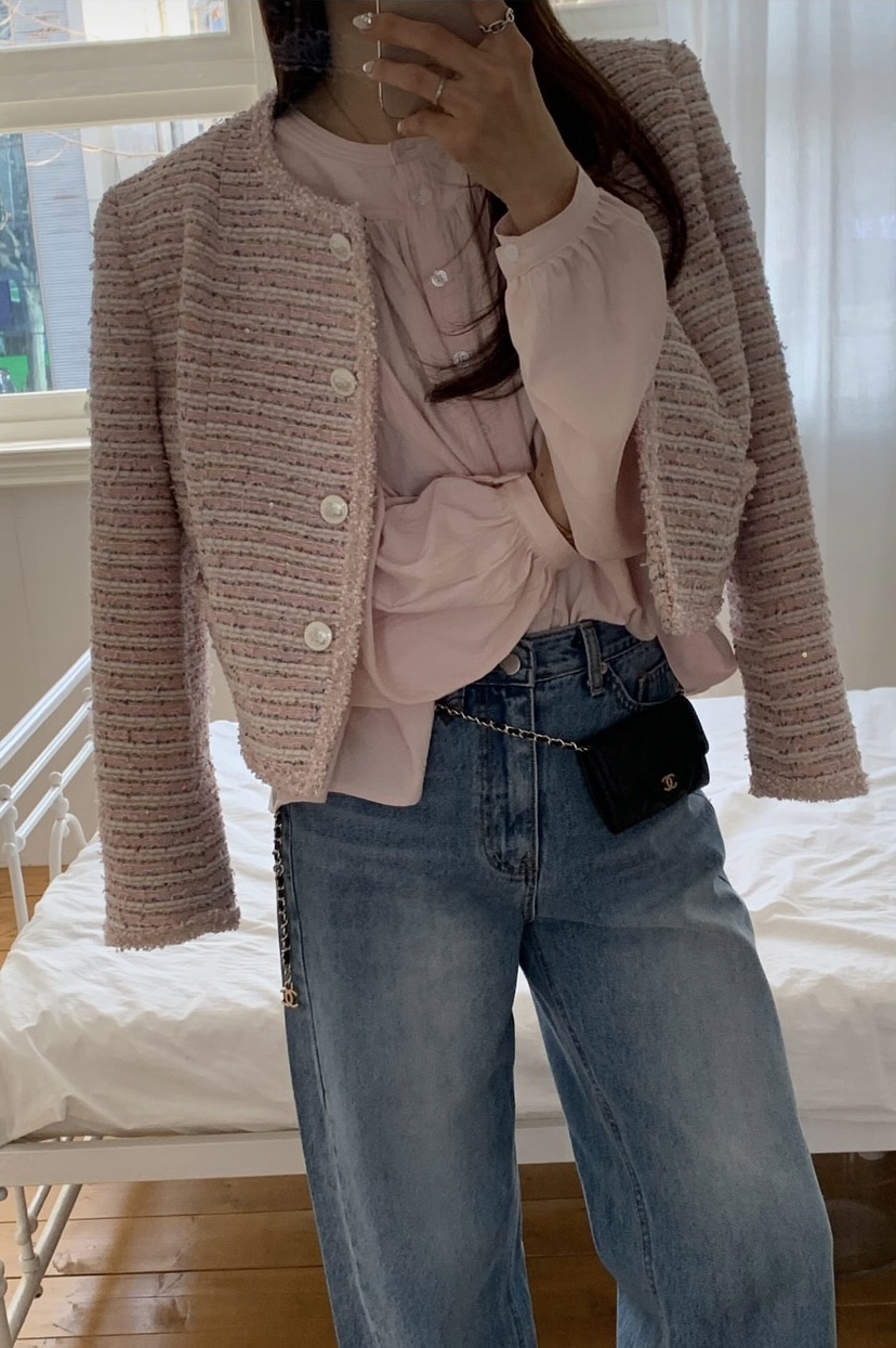 LA CREME韓國直郵女裝新品26春夏推薦休閑真品熱賣牛仔褲LA CREME牛仔褲