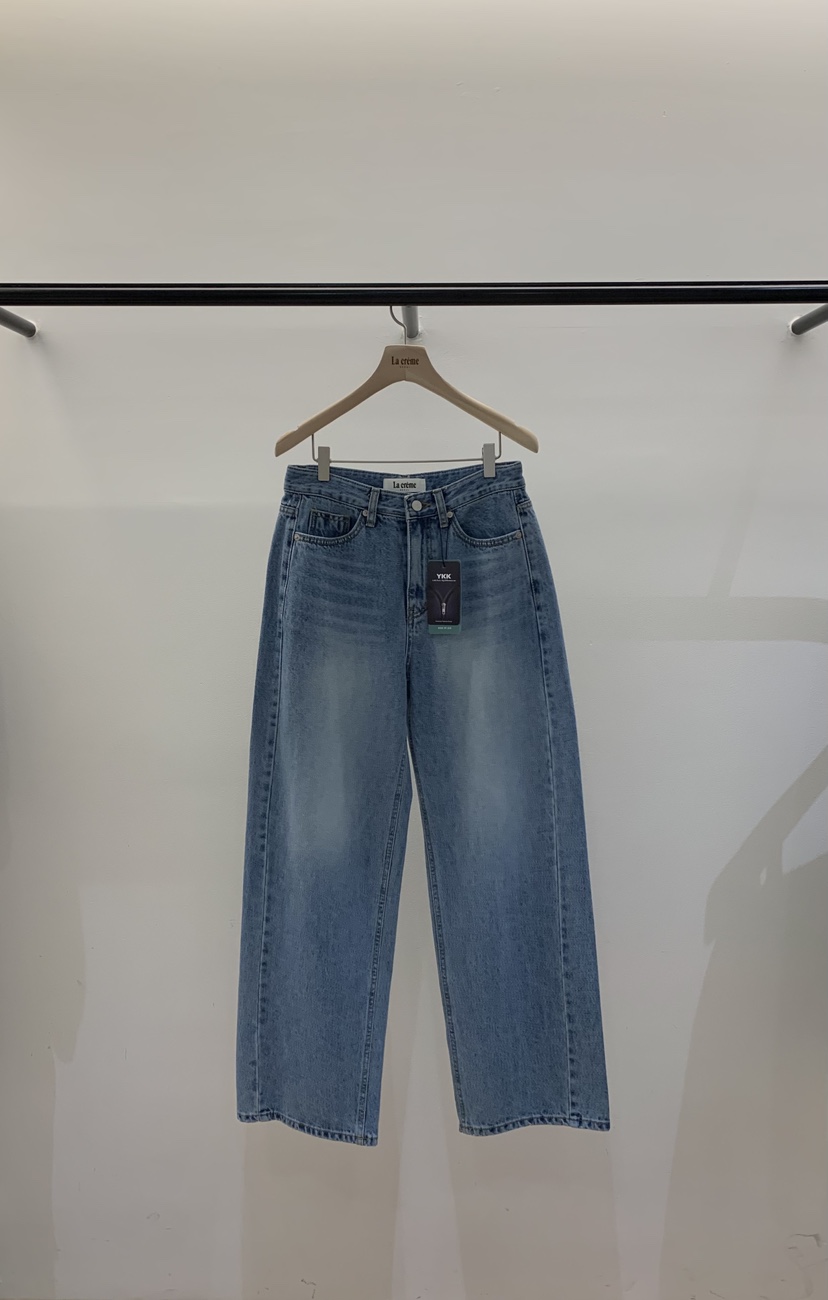 LA CREME韓國直郵女裝新品26春夏推薦休閑真品熱賣牛仔褲LA CREME牛仔褲圖色1