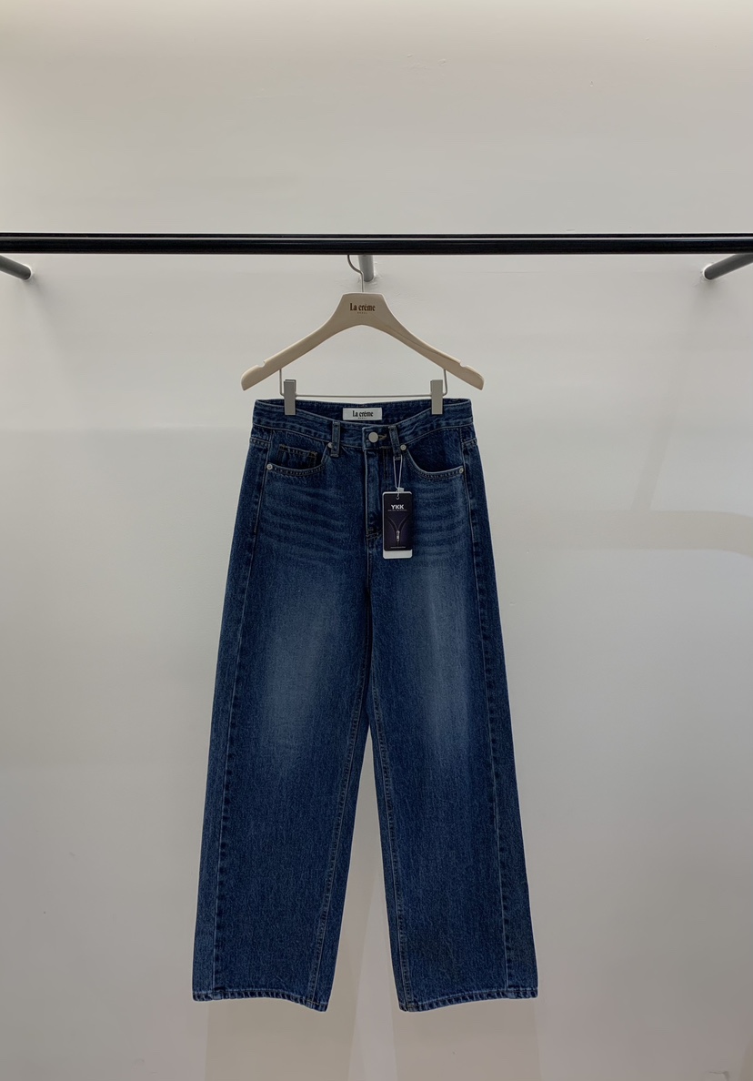 LA CREME韓國直郵女裝新品26春夏推薦休閑真品熱賣牛仔褲LA CREME牛仔褲圖色2
