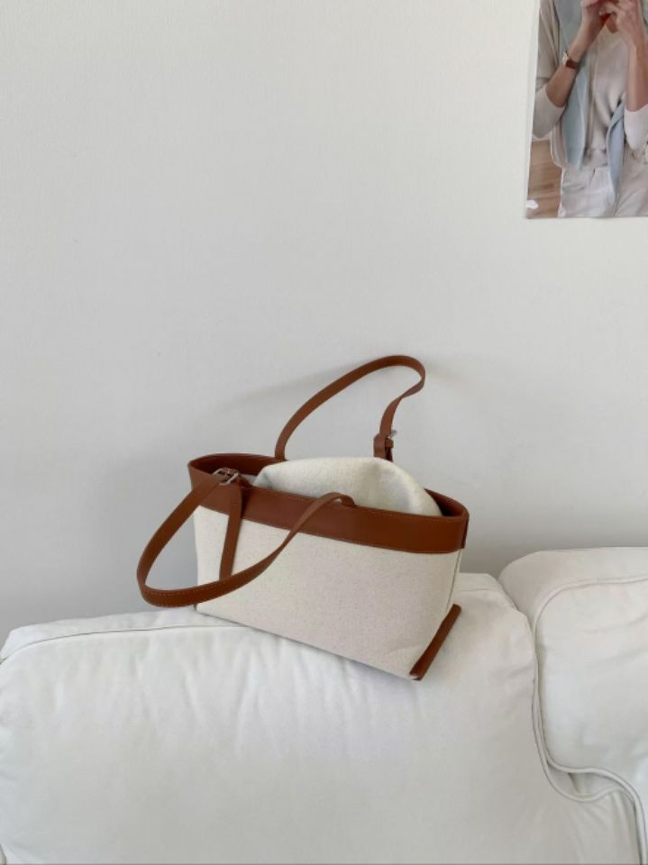 TROUVAILLE韓國代購女裝新款時尚熱賣人氣單肩斜跨包帆布TROUVAILLE單肩/斜跨包