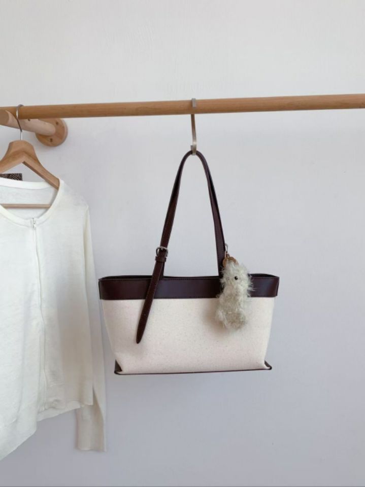 TROUVAILLE韓國代購女裝新款時尚熱賣人氣單肩斜跨包帆布TROUVAILLE單肩/斜跨包