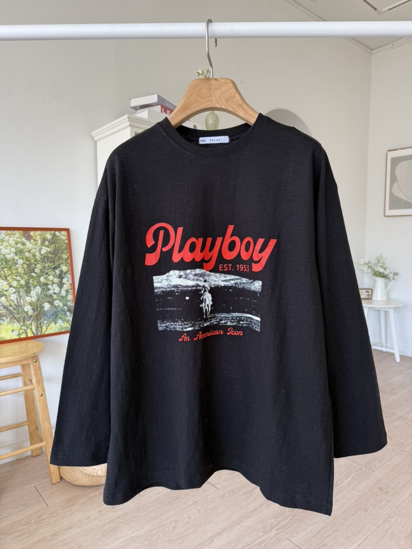 SOLAR韓國代購女士新品時尚職業休閑熱賣人氣推薦長袖T恤SOLAR長袖T恤圖色2