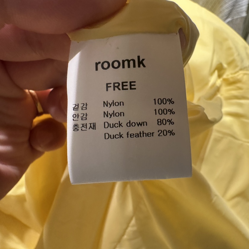 ROOM K-P韓國直郵女裝新品熱賣職業短款羽絨服打折填充絨ROOM K短款羽絨服
