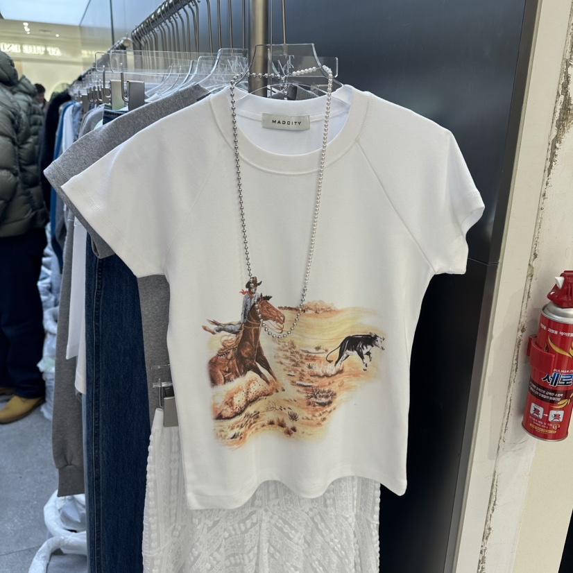 MADCITY/SAGAFURS東大門直郵女士新款推薦真品T恤不含配飾MADCITY/SAGAFURST恤圖色1