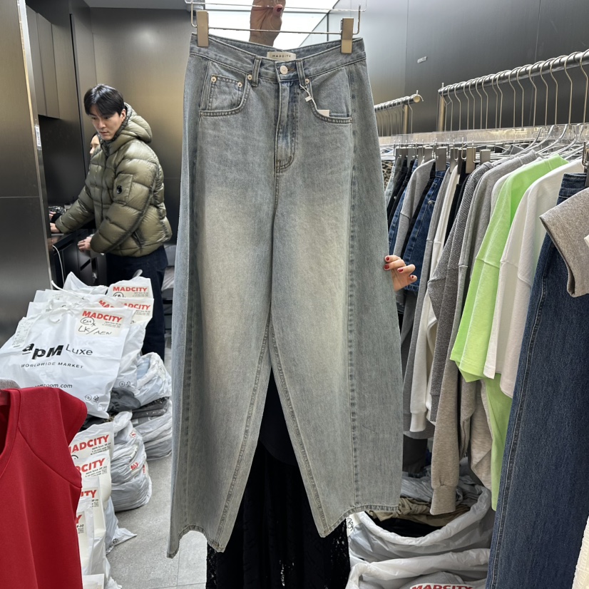 MADCITY/SAGAFURS韓國直郵女裝新品真品休閑職業熱賣牛仔褲MADCITY/SAGAFURS牛仔褲圖色1