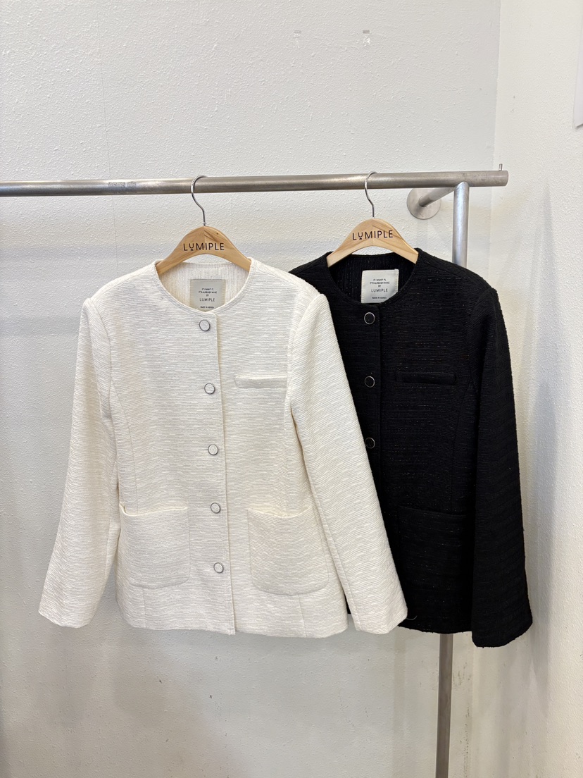 LUMIPLE東大門直郵女士新品時尚人氣真品熱賣26春夏夾克花呢LUMIPLE夾克