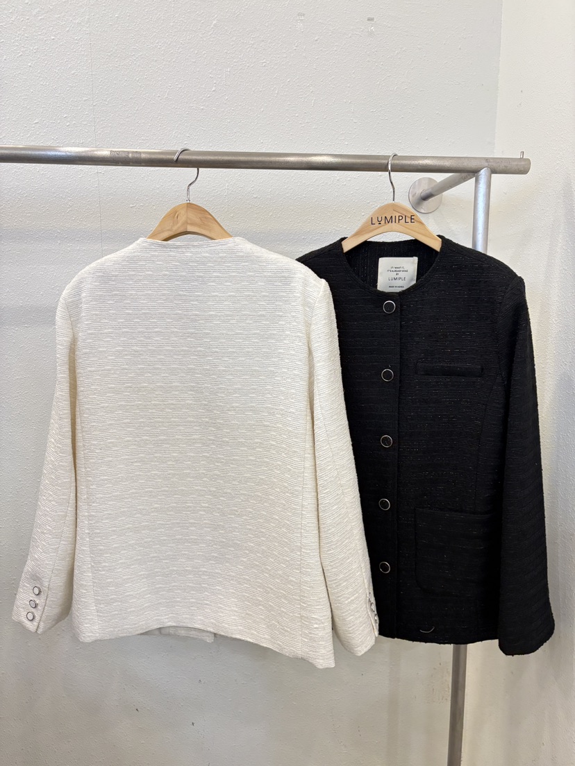 LUMIPLE東大門直郵女士新品時尚人氣真品熱賣26春夏夾克花呢LUMIPLE夾克