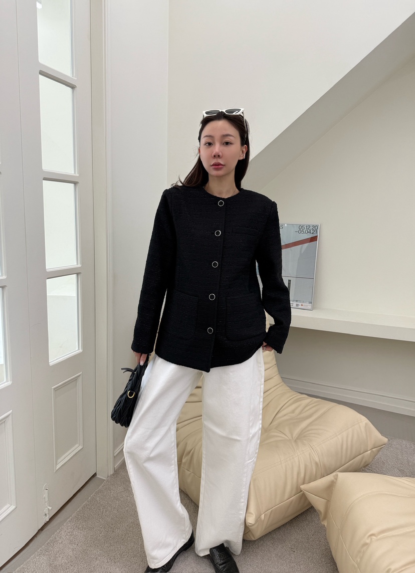 LUMIPLE東大門直郵女士新品時尚人氣真品熱賣26春夏夾克花呢LUMIPLE夾克