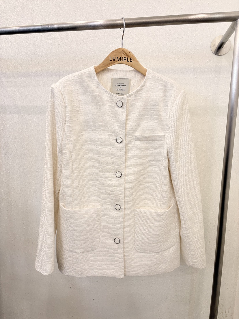 LUMIPLE東大門直郵女士新品時尚人氣真品熱賣26春夏夾克花呢LUMIPLE夾克圖色1