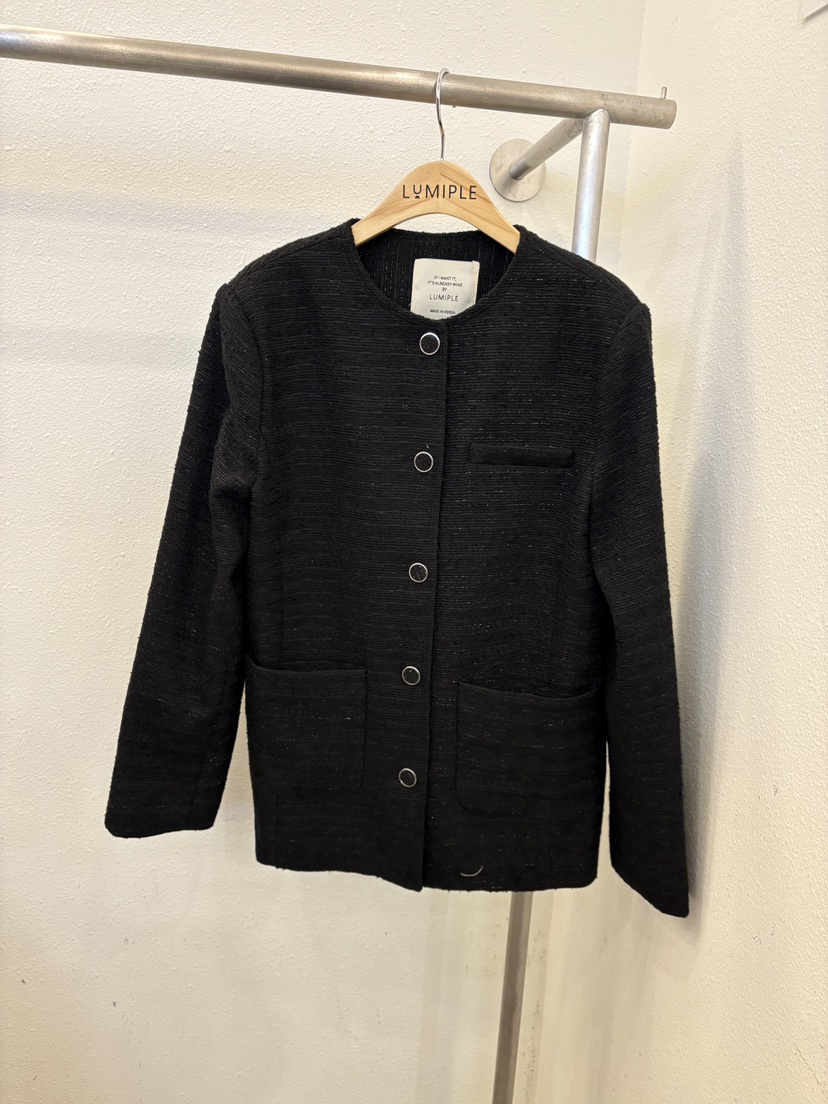 LUMIPLE東大門直郵女士新品時尚人氣真品熱賣26春夏夾克花呢LUMIPLE夾克圖色2