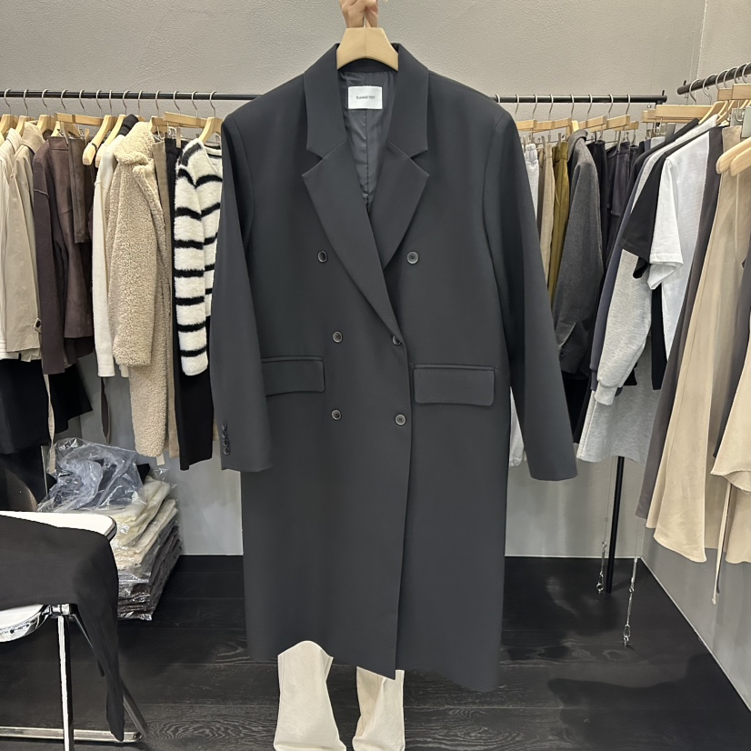 FLAMME TOIT/LUNAMDE東大門代購女裝新款真品休閑長款風衣FLAMME TOIT/LUNAMDE長款風衣圖色2