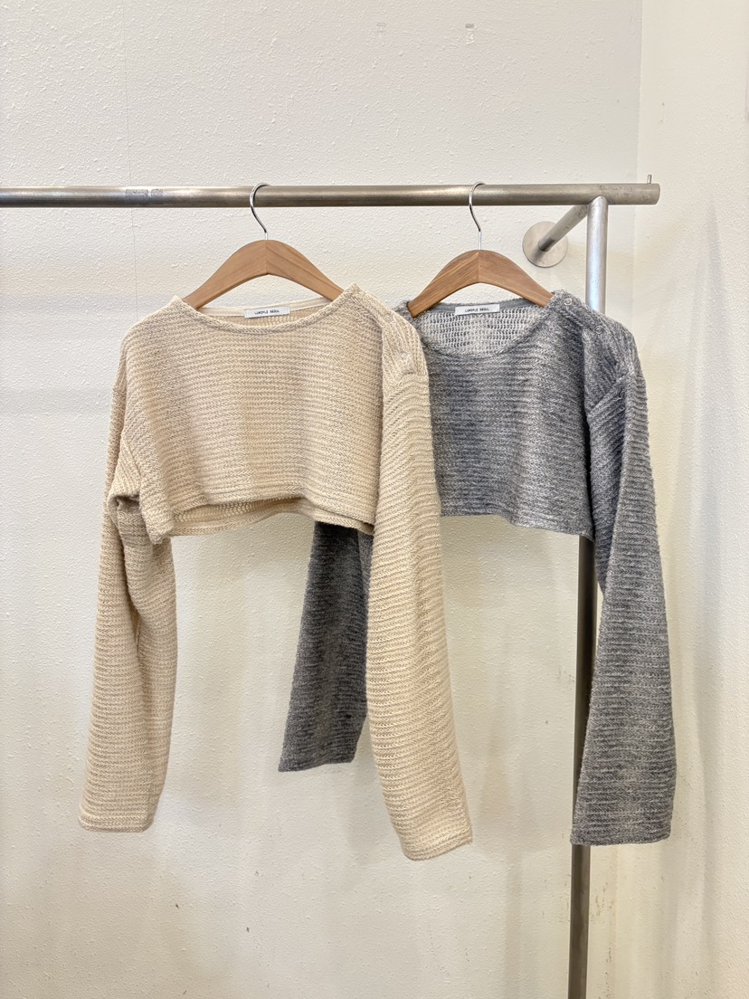 LUMIPLE韓國代購女士新款休閑真品26春夏人氣針織衫短款針織LUMIPLE針織衫