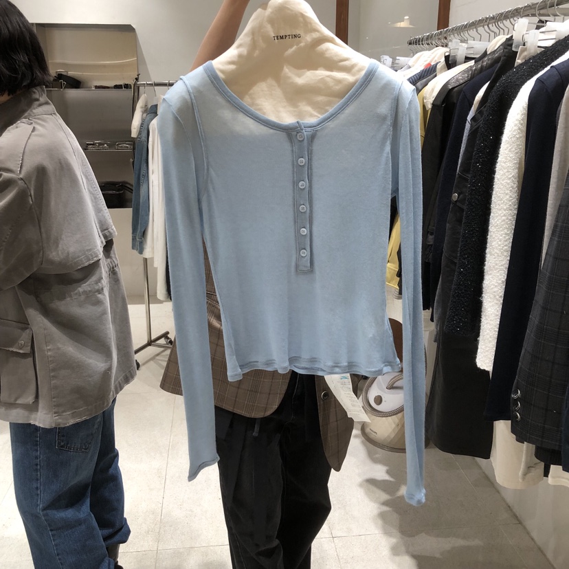 TEMPTING東大門直郵女士新款休閑26春夏人氣推薦時尚長袖T恤TEMPTING長袖T恤圖色3