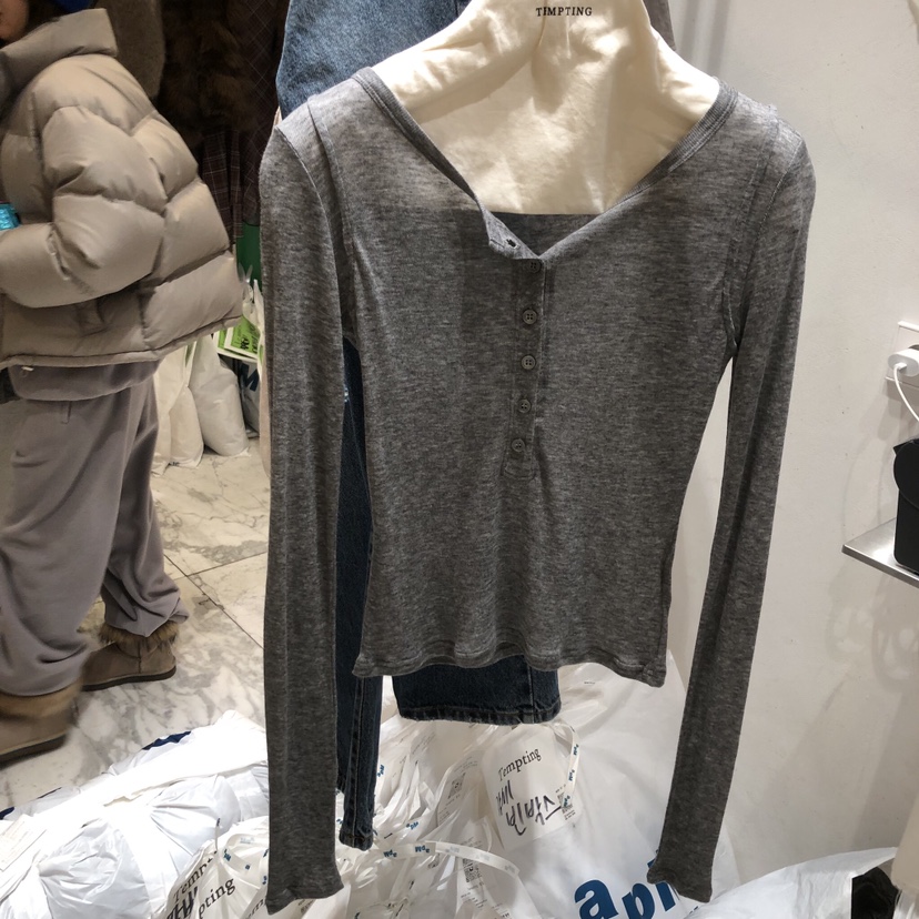 TEMPTING東大門直郵女士新款休閑26春夏人氣推薦時尚長袖T恤TEMPTING長袖T恤圖色7