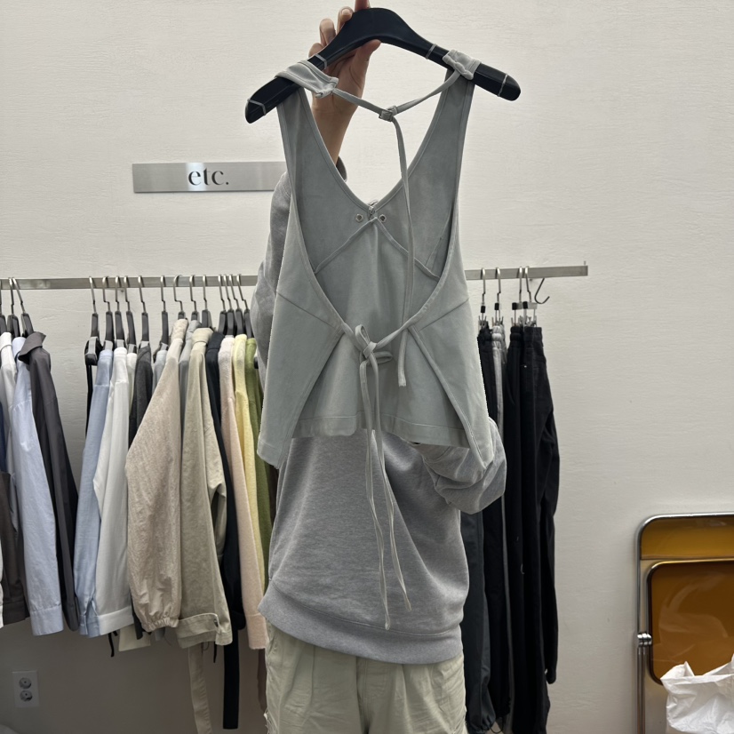 MOANA東大門直郵女士新品職業時尚熱賣真品人氣吊帶背心麂皮MOANA吊帶/背心