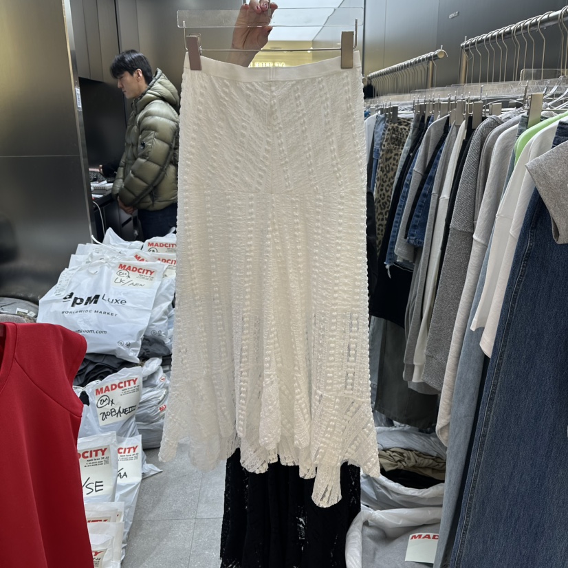 MADCITY/SAGAFURS東大門實拍女裝新款26春夏推薦長裙蕾絲MADCITY/SAGAFURS長裙